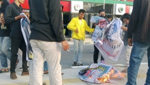 Mahasiswa Sulteng Bakar Logo PT. AMNT, Ini Penyebabnya