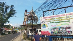 Unik, 59 Knalpot Brong Hasil Razia Polresta Gorontalo Kota Disulap Jadi Tugu