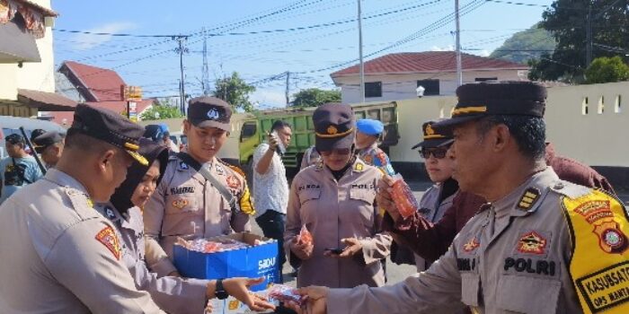 Kapolresta Gorontalo Kota Pastikan Personel OMB Sehat dan Sejahtera