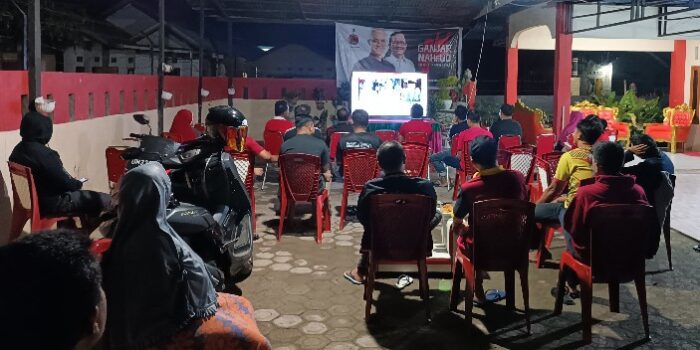 Ketua DPRD Boalemo Gelar Nobar Debat Capres 2024