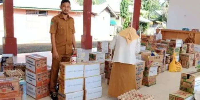 Dinas Pendidikan Boalemo Bantu Korban Banjir
