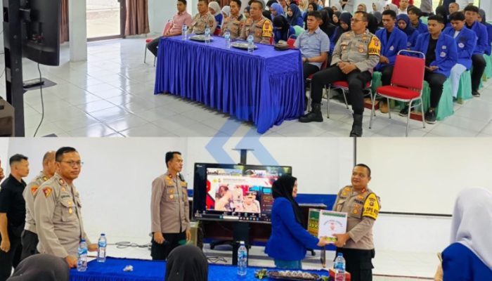 Polres Boalemo Bagi-bagi Sembako ke Mahasiswa dan OKP
