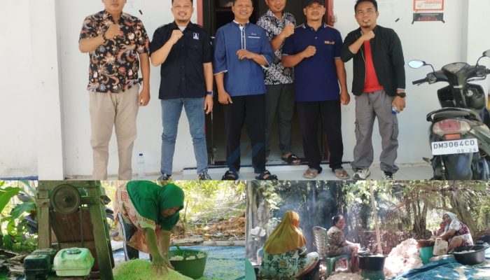 Reses di Rumbia, Aris Munandar Tinjau Pengolahan Sagu